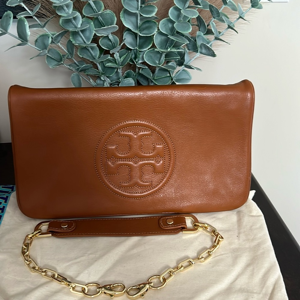 Brand new Tory Burch clutch